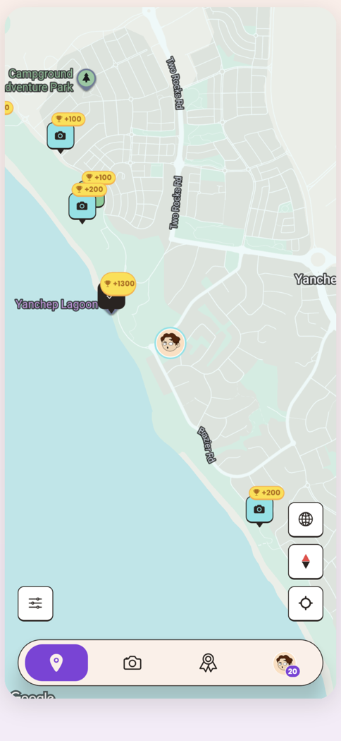 The live map